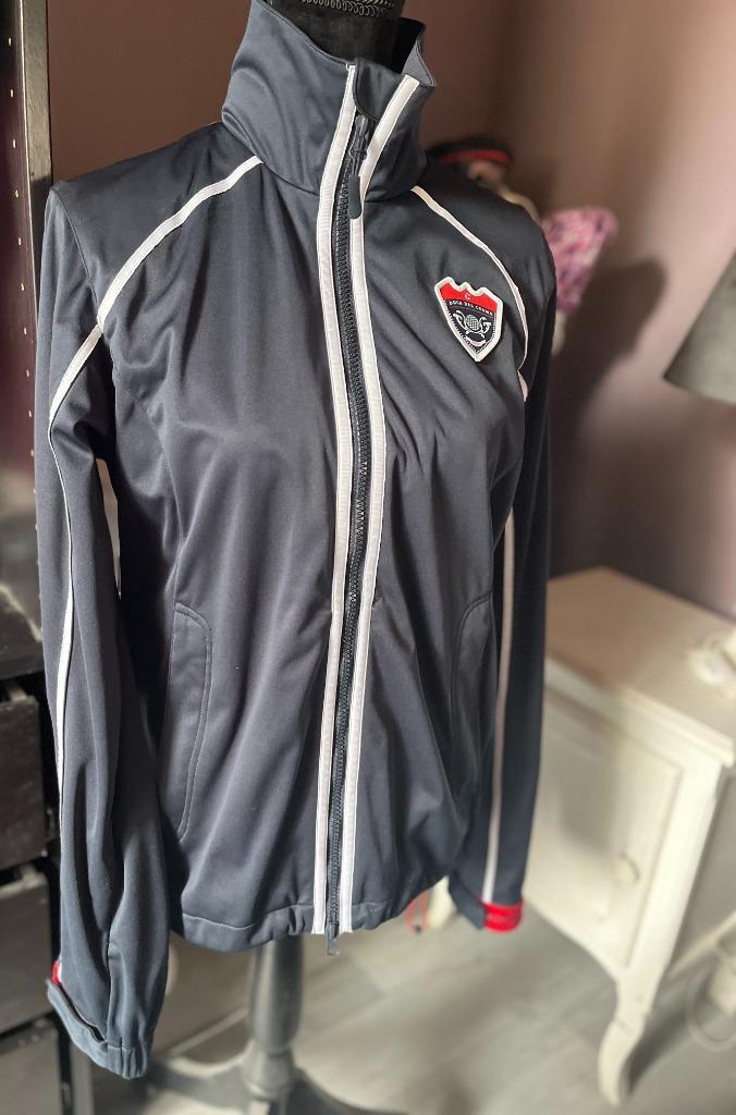 Waterdicht sportjack Duca de Cosma, Kleding | Dames, Sportkleding, Zo goed als nieuw, Overige typen, Maat 38/40 (M), Blauw, Ophalen of Verzenden