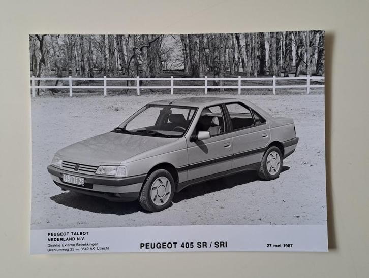 Peugeot 405 SR / SRi 1987 - PERSFOTO'S -- setje ! -, Boeken, Auto's | Folders en Tijdschriften, Nieuw, Peugeot, Ophalen of Verzenden