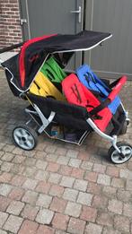 Vierlingwagen Familidoo - buggy voor 4 kindjes, Gebruikt, Ophalen