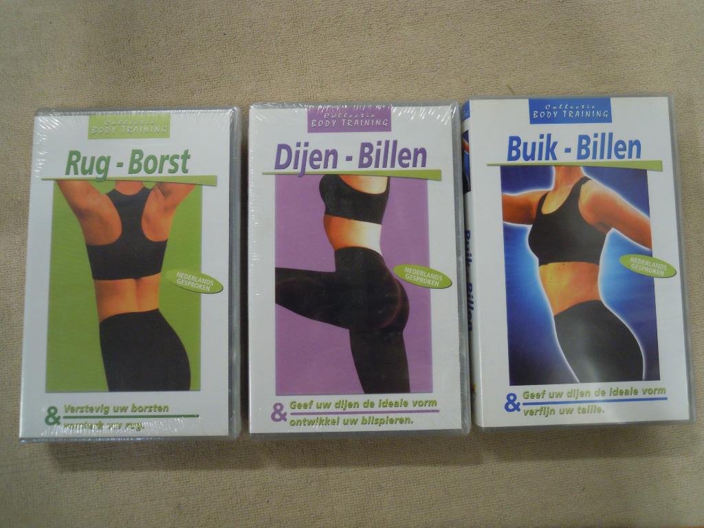 Collectie Body Training - 3 VHS films voor € 0,75, Vanaf 6 jaar, Ophalen of Verzenden, Nieuw in verpakking, Overige genres
