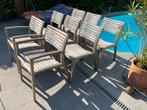 8 Teak tuinstoelen Val-Eur, Tuin en Terras, Ophalen, Gebruikt