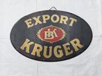 Kruger 1950 export ovale plaat, Verzamelen, Overige merken, Reclamebord, Plaat of Schild, Gebruikt, Ophalen of Verzenden