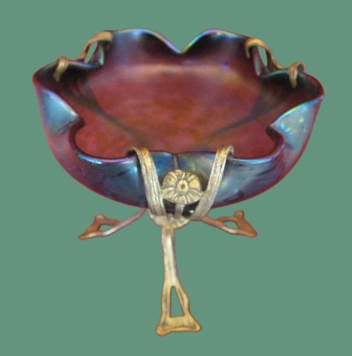 iriserende bowl Loetz - Rindskopf - Kralik - Pallme-König., Antiek en Kunst, Antiek | Glaswerk en Kristal, Ophalen