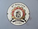 metalen bordje plaque 2de Rallye VESPA club Gent 1954, Ophalen of Verzenden, Zo goed als nieuw, Overige typen