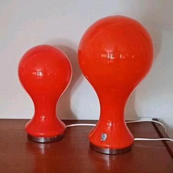 Mid century modern MURANO table lamps 1960s.
