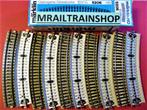 5206 MÄRKLIN HO-10x GEBOGEN RAILS OVP (D2500378), Gebruikt, Marklin, Rails, Ophalen of Verzenden