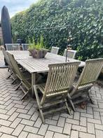 Tuinset, Ophalen, Gebruikt, Teakhout, 8 zitplaatsen