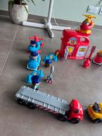 Mini brandweerkazerne met auto’s en helicopters, Kinderen en Baby's, Ophalen, Gebruikt