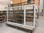 Nieuwe PVC kwaliteitsraam 340 cm x 182 cm Kömmerling, Synthétique, Enlèvement, Vitre comprise, 225 cm ou plus