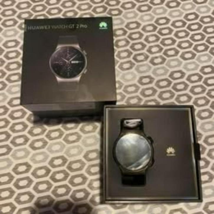 Huawei Watch GT 2 Pro, Handtassen en Accessoires, Smartwatches, Zo goed als nieuw, Android, Zwart, Afstand, Calorieverbanding