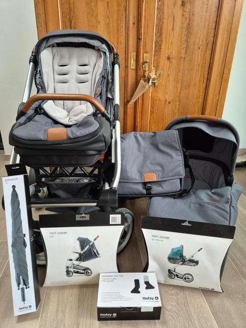 Ensemble poussette Mutsy Nio, Kinderen en Baby's, Kinderwagens en Combinaties, Gebruikt, Kinderwagen, Maxi-Cosi, Ophalen