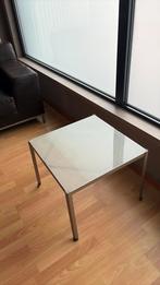 Glazen salon/bijzet tafeltje te koop, Ophalen, Zo goed als nieuw, Glas