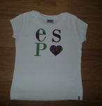 Esprit witte tshirt met print (122), Meisje, Ophalen of Verzenden, Esprit, Zo goed als nieuw