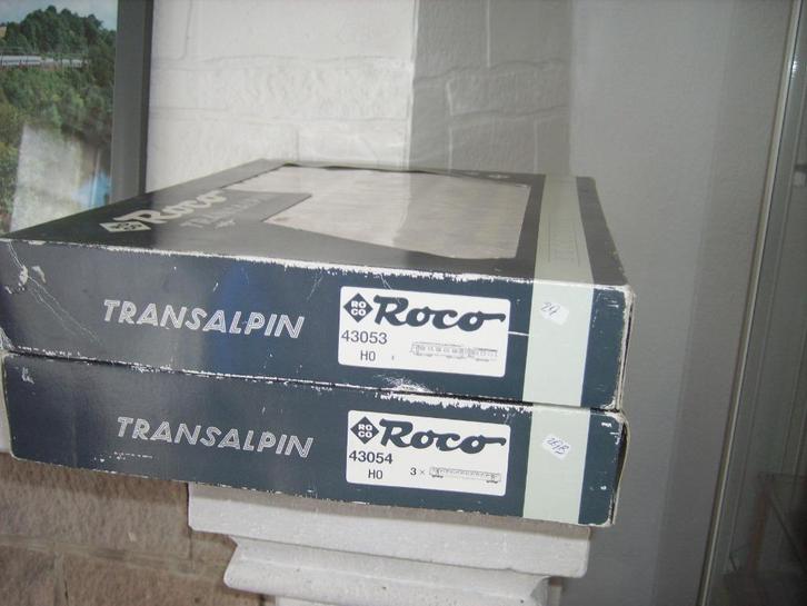 ROCO DUBBELSET " TRANSALPIN " 43053 / 43054, Hobby en Vrije tijd, Modeltreinen | H0, Zo goed als nieuw, Treinset, Gelijkstroom