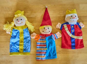 Set van 6 poppenkastpoppen  beschikbaar voor biedingen