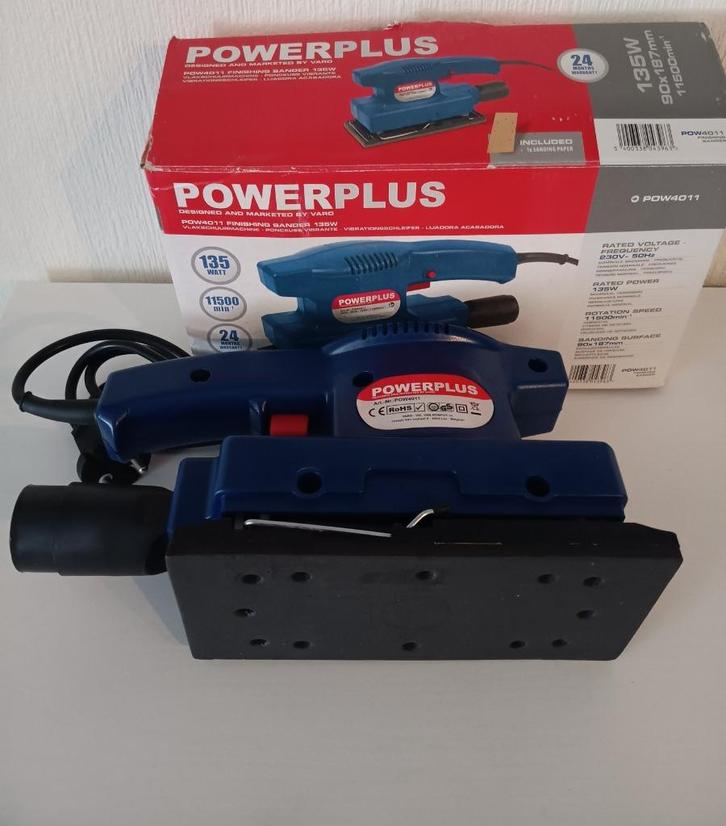 Vlakschuurmachine powerplus  (zie foto's  !!!), Doe-het-zelf en Bouw, Gereedschap | Schuurmachines, Nieuw, Vlakschuurmachine, Ophalen of Verzenden