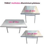 TABLE ALUMINIUM inclinée primeur plusieurs formay départ Bia, Verzenden, Nieuw in verpakking, Meubilair