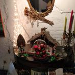 Belle crèche ancienne à vendre et avec figurines anciennes, Enlèvement, Utilisé