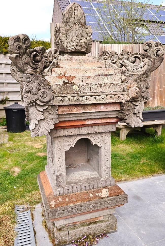 Bali stenen tempel- Stenen Balinese huistempel - Indonesië, Ophalen, Gebruikt