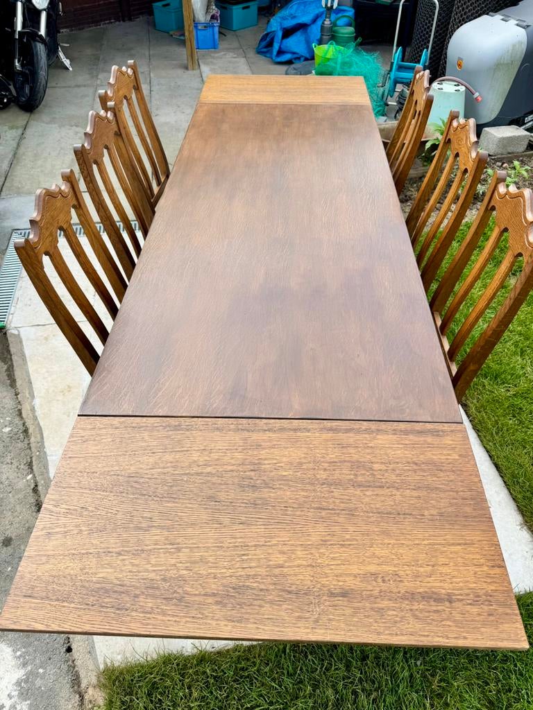 Verlengbare houten tafel gratis af te halen, Ophalen, Gebruikt, Rechthoekig