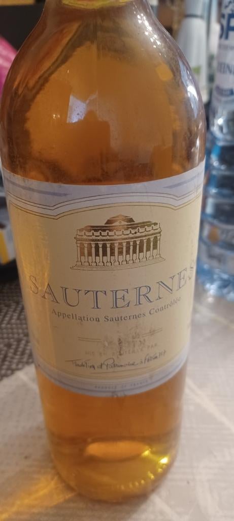 Vin  blanc SAUTERNES  tradition et patrimoine  à f62500.757f, Verzamelen, Wijnen, Ophalen of Verzenden, Frankrijk, Witte wijn