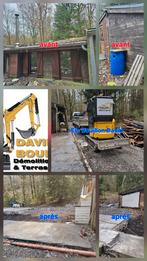 Démolition, terrassement, fourniture de gravier, ect..