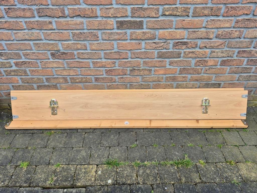 Tweepersoons bedframe, Huis en Inrichting, Ophalen, Gebruikt, Bruin, Tweepersoons