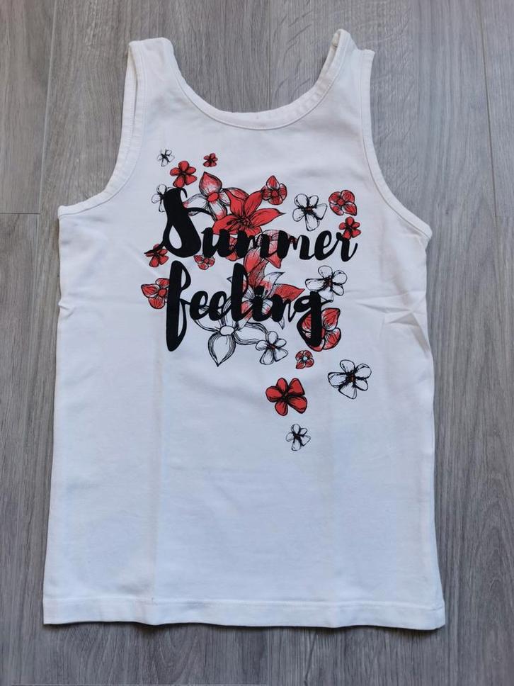 Wit topje Name It - maat 134, Kinderen en Baby's, Kinderkleding | Maat 134, Ophalen of Verzenden