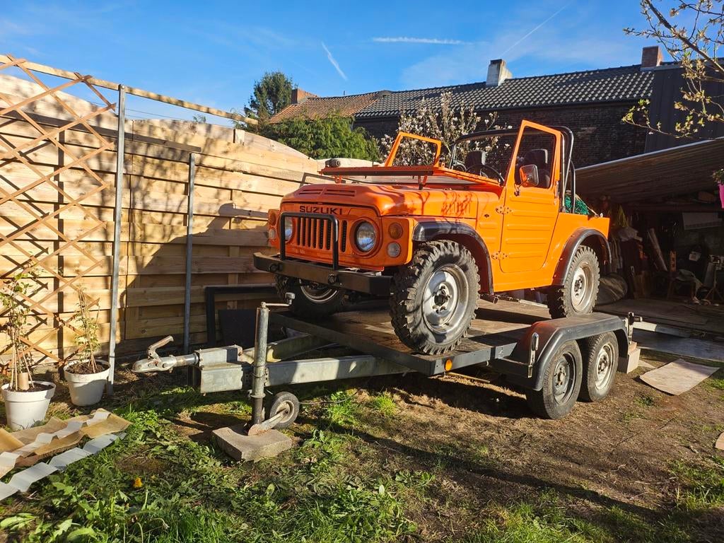 Ongeremde 2-assige aanhangwagen van 750 kg, Ophalen, Gebruikt