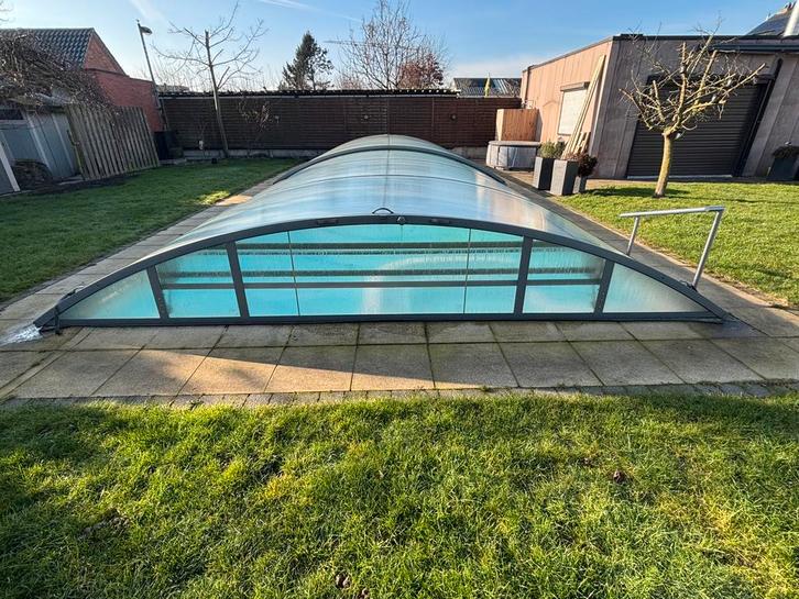 Openschuifbare zwembadoverkapping abrisud, Tuin en Terras, Zwembad-toebehoren, Gebruikt, Ophalen