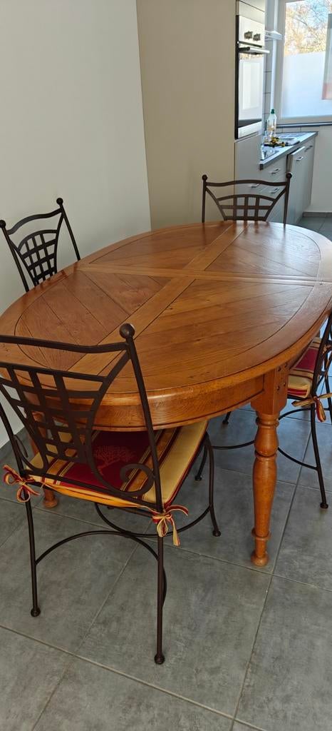 Salle à manger massif, 100 à 150 cm, Enlèvement, Utilisé, Chêne