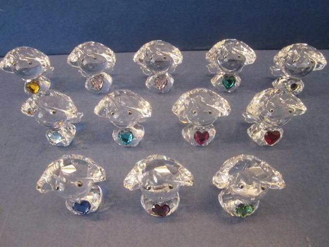 Swarovski Geboortesteen Engel, Set van 12st, Lim Ed 2014, Collections, Swarovski, Neuf, Figurine, Enlèvement ou Envoi