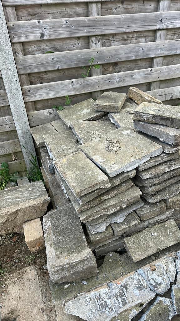 GRATIS beton tegels, Ophalen, Gebruikt, Overige typen, 10 m² of meer