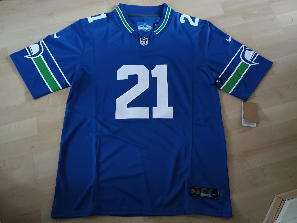 Seattle Seahawks Jersey Witherspoon maat: L, Kleding | Heren, Maat 52/54 (L), Blauw, Overige typen, Nieuw