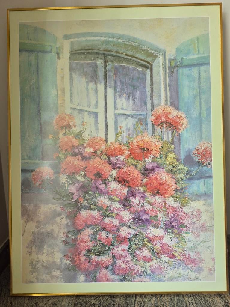 Schilderij met kader, Antiek en Kunst, Kunst | Schilderijen | Klassiek, Ophalen