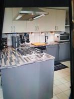 Cuisine avec îlot, Enlèvement, Gris, Avec îlot