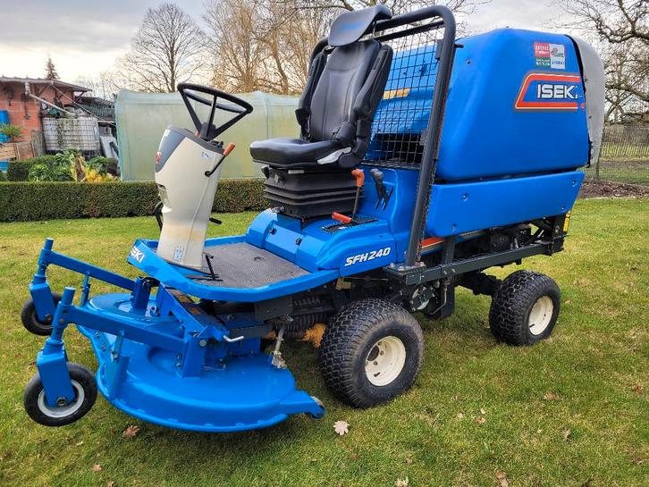 Professionele zitmaaier ISEKI SFH 240, Tuin en Terras, Zitmaaiers, Zo goed als nieuw, 120 cm of meer, Elektrische starter, Opvangzak