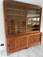 Teak vitrinekast zgan, Huis en Inrichting, Ophalen, Zo goed als nieuw, Teakhout