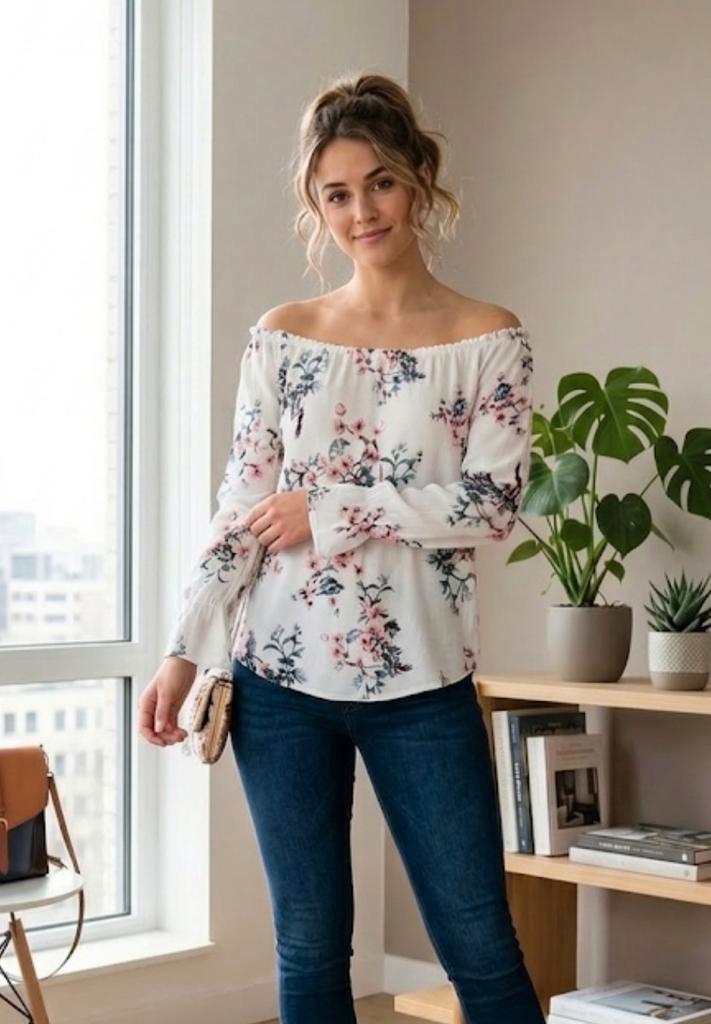 Blouse met bloemen van MyHailys, mt40, Kleding | Dames, Grote Maten, Nieuw, Blouse of Tuniek, Ophalen of Verzenden