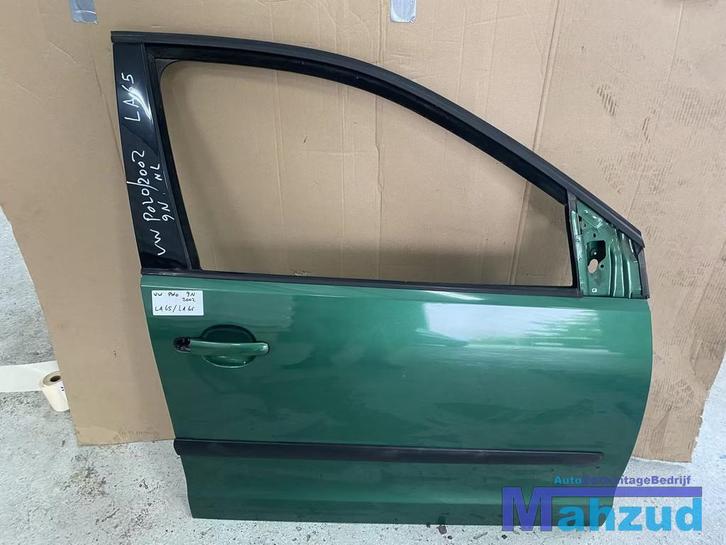 VW POLO 9N Groen LA6S Rechts Voor deur portier 2001-2009, Autos : Pièces & Accessoires, Carrosserie & Tôlerie, Porte, Avant, Droite