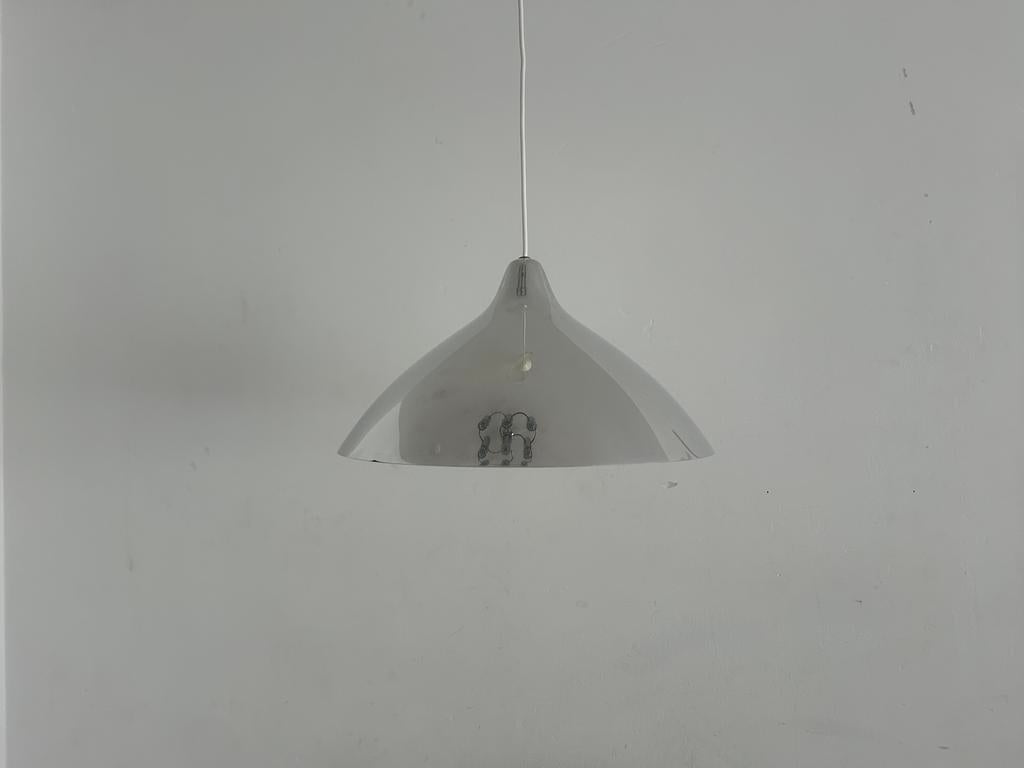 Vintage chroom hanglamp Lisa Johansson-Pape voor Orno, Enlèvement ou Envoi
