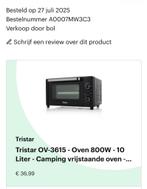 Camping oven als nieuw. 10 ltr inclusief accessoires, Elektronische apparatuur, Ophalen of Verzenden, Zo goed als nieuw, Oven
