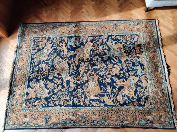 Vintage Louis De Poortere tapijt - klassiek design -198x141, Huis en Inrichting, Stoffering | Tapijten en Vloerkleden, Zo goed als nieuw