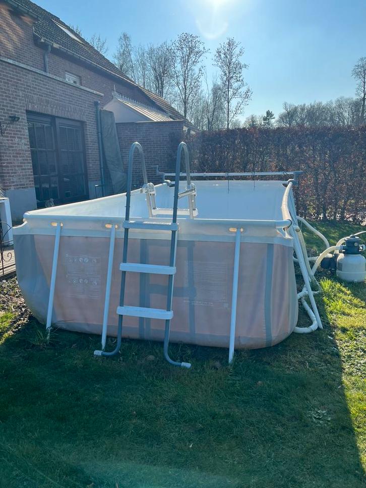Piscine Intex 4,88m x 2,44m avec pompe à sable, Jardin & Terrasse, Piscines, Comme neuf, Piscines hors sol, 80 à 120 cm, 400 cm ou plus