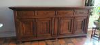 Prachtige oude dressoir in massieve eik, 25 à 50 cm, 200 cm ou plus, Avec tablette(s), Enlèvement