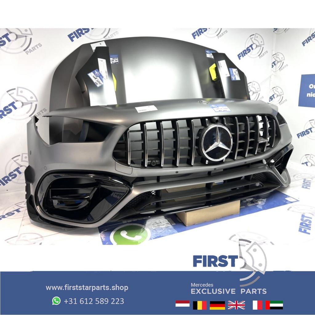 W118 CLA45 CLA45S AMG VOORKOP MAT GRIJS 2019-2023 origineel, Gebruikt, -, Voor, Ophalen of Verzenden
