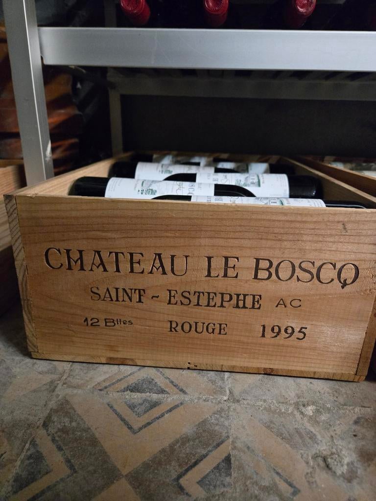 12x Ch Le Boscq 1995 (St Estèphe), Collections, Vins, Enlèvement