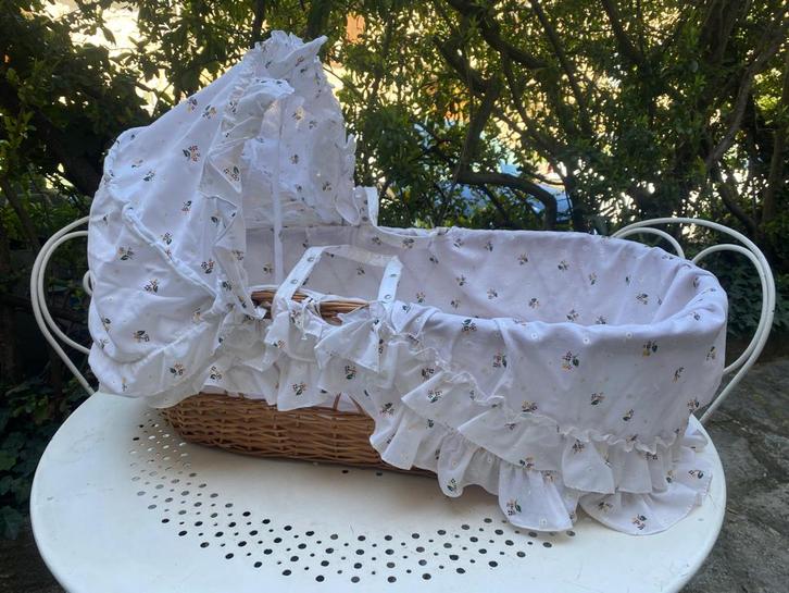 Couffin complet tissu provençal 68 x 40 x 24cm TB état, Enfants & Bébés, Berceaux & Lits, Utilisé, Lit de voyage, Envoi