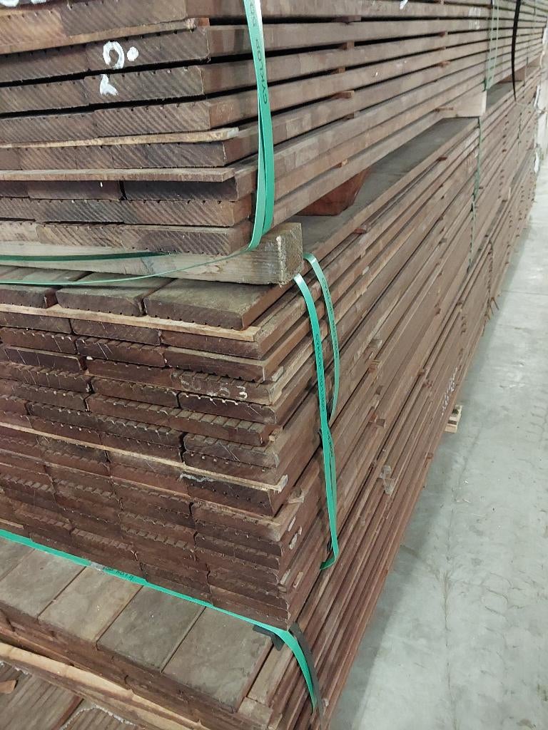 hardhouten terasplanken 25mm dik 145mm breed prijs 9 euro, Doe-het-zelf en Bouw, Hout en Planken, Ophalen, Nieuw, Plank