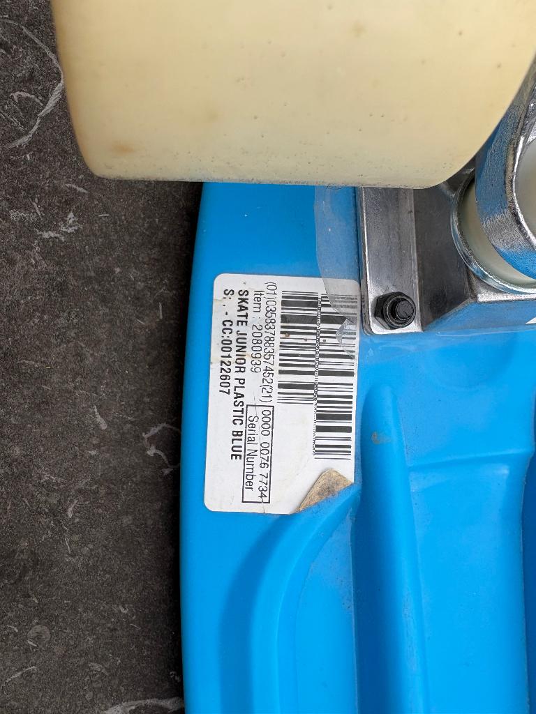 Mini skateboard enfant PLASTIQUE bleu PLAY 500 - Decathlon, Sport en Fitness, Skateboarden, Ophalen, Zo goed als nieuw, Skateboard